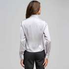 Pleated Bib Long Sleeve Shirt, , small